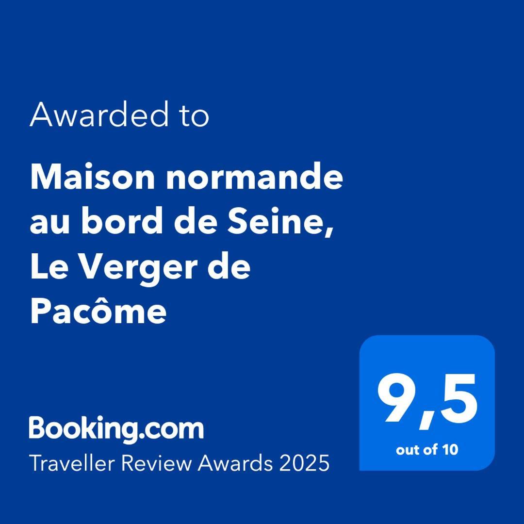 Maison Normande Au Bord De Seine, Le Verger De Pacome Anneville-Ambourville المظهر الخارجي الصورة